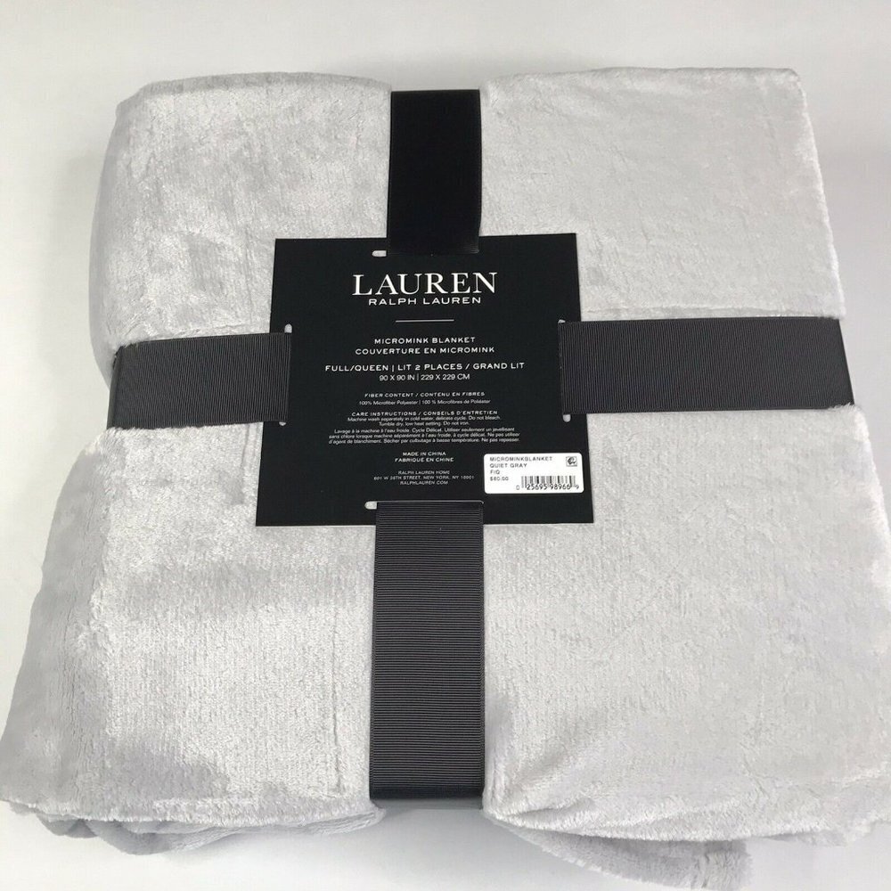 NEW Ralph Lauren Micromink FULL/QUEEN Blanket - Picture 2 of 3